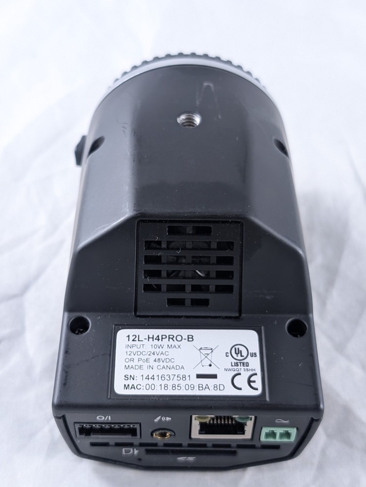 Avigilon 12L-H4PRO-B IP Security Camera w/ Self-Learning Video Analytics