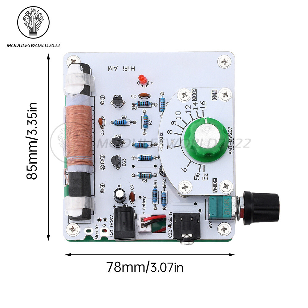 525~1605kHz Medium Wave AM Radio Transmitter DIY Circuit Board Radio Module 6V