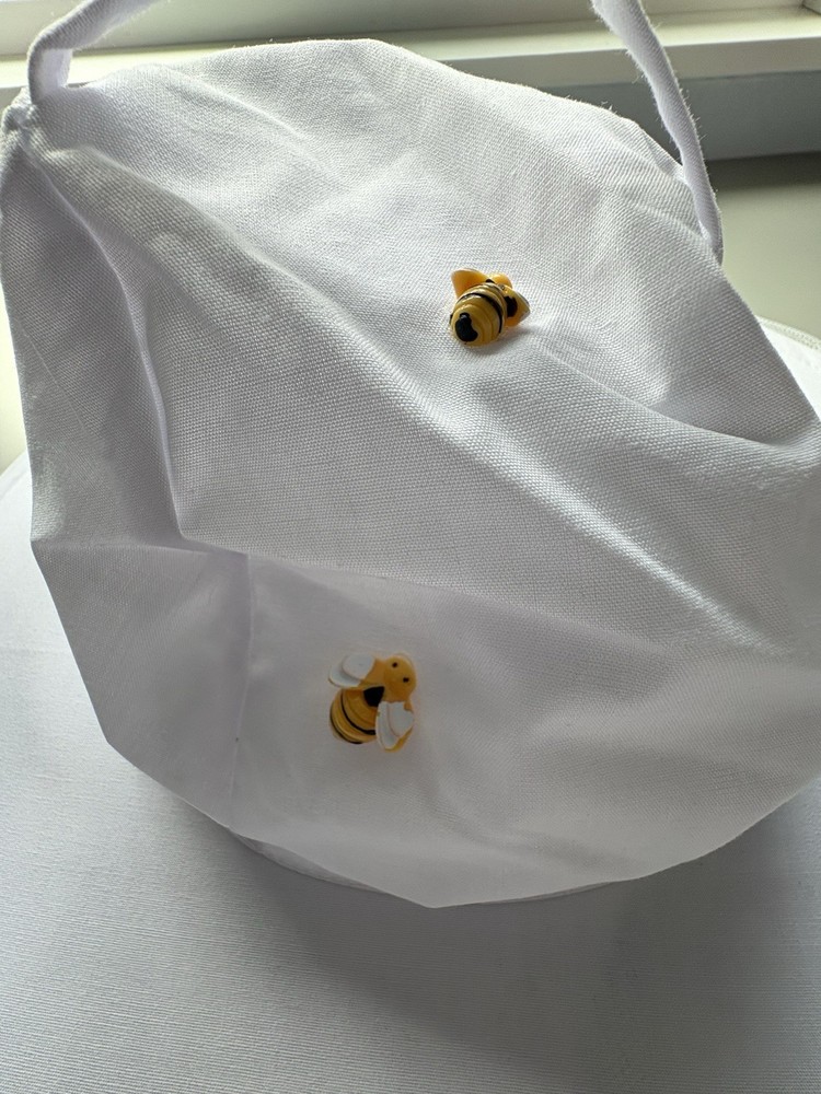 Bee Keeping Jacket Smock Hat Protective Coat Veil Beekeeping Pull Over XXL READ