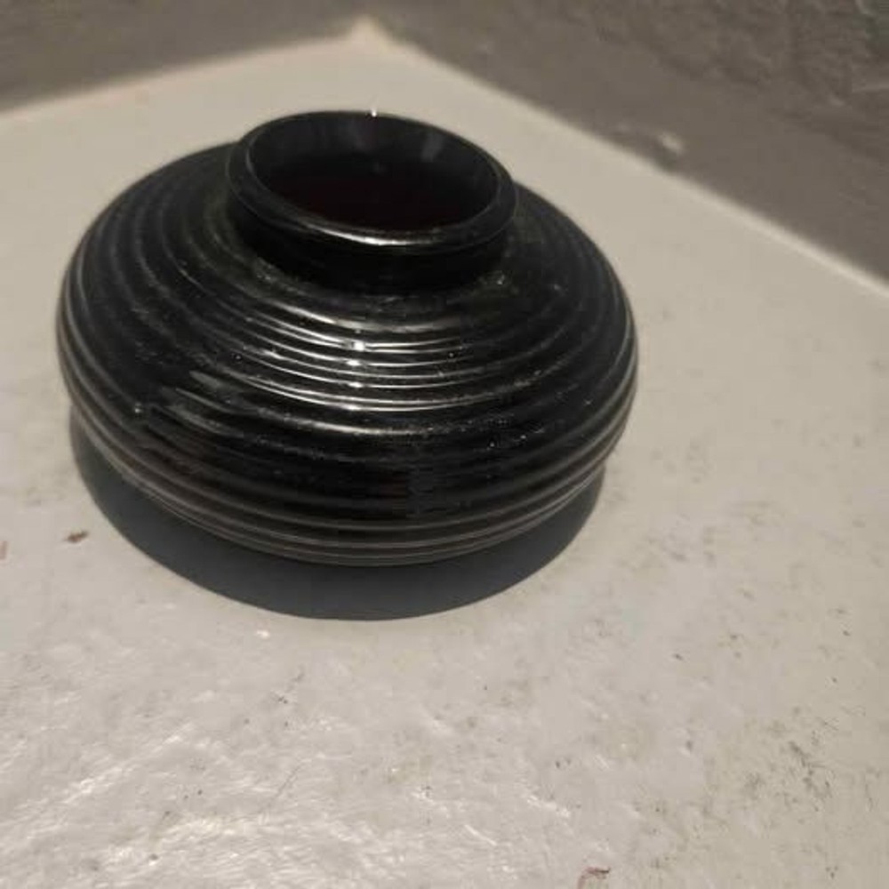 Party Lite Ceramic Rose Diffuser 4" x 3" Black Base Cream Colored Rose
