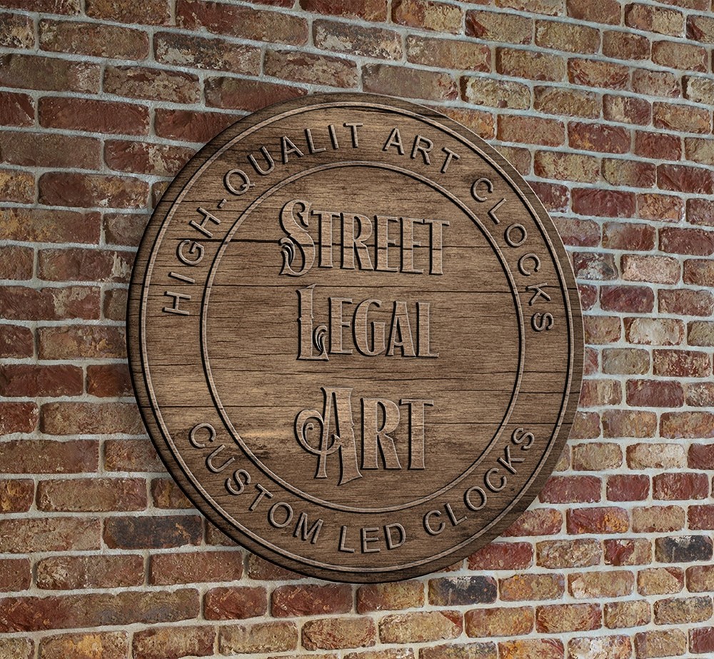 Custom Clock Lighted, Backlit, LED, Wall Clock, Free Shipping