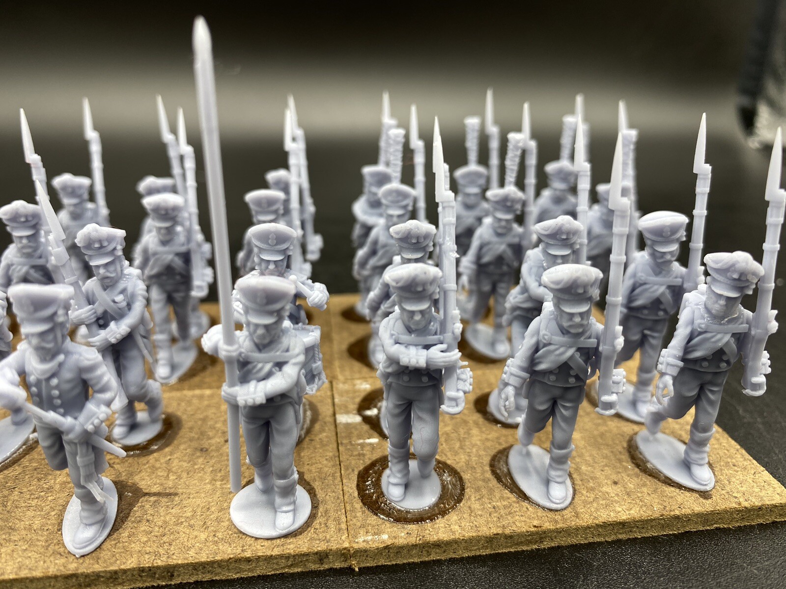 28mm, 3D Printed, Napoleonic, Russian 1812 Line Infantry (36), Black Powder