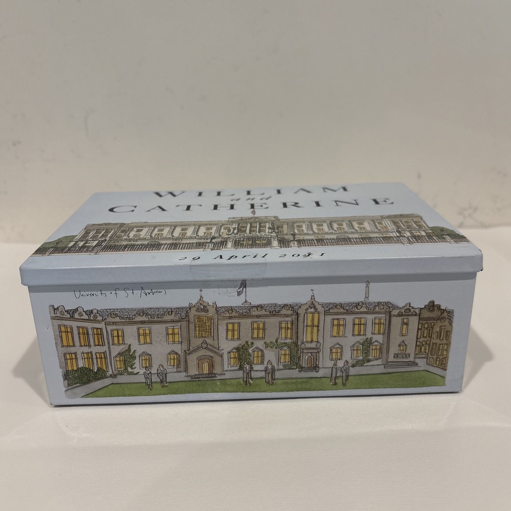 William and Catherine 29 April 2011 Commemorative Shortbread Cookie Tin