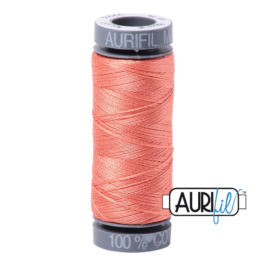 Light Salmon 2220 | 28wt Small Spool 100M / 109Y | Aurifil
