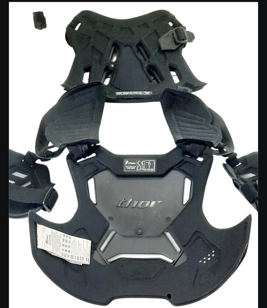 Thor MX Motocross Guardian Roost Deflector/Back Protector (Black) Size-Medium