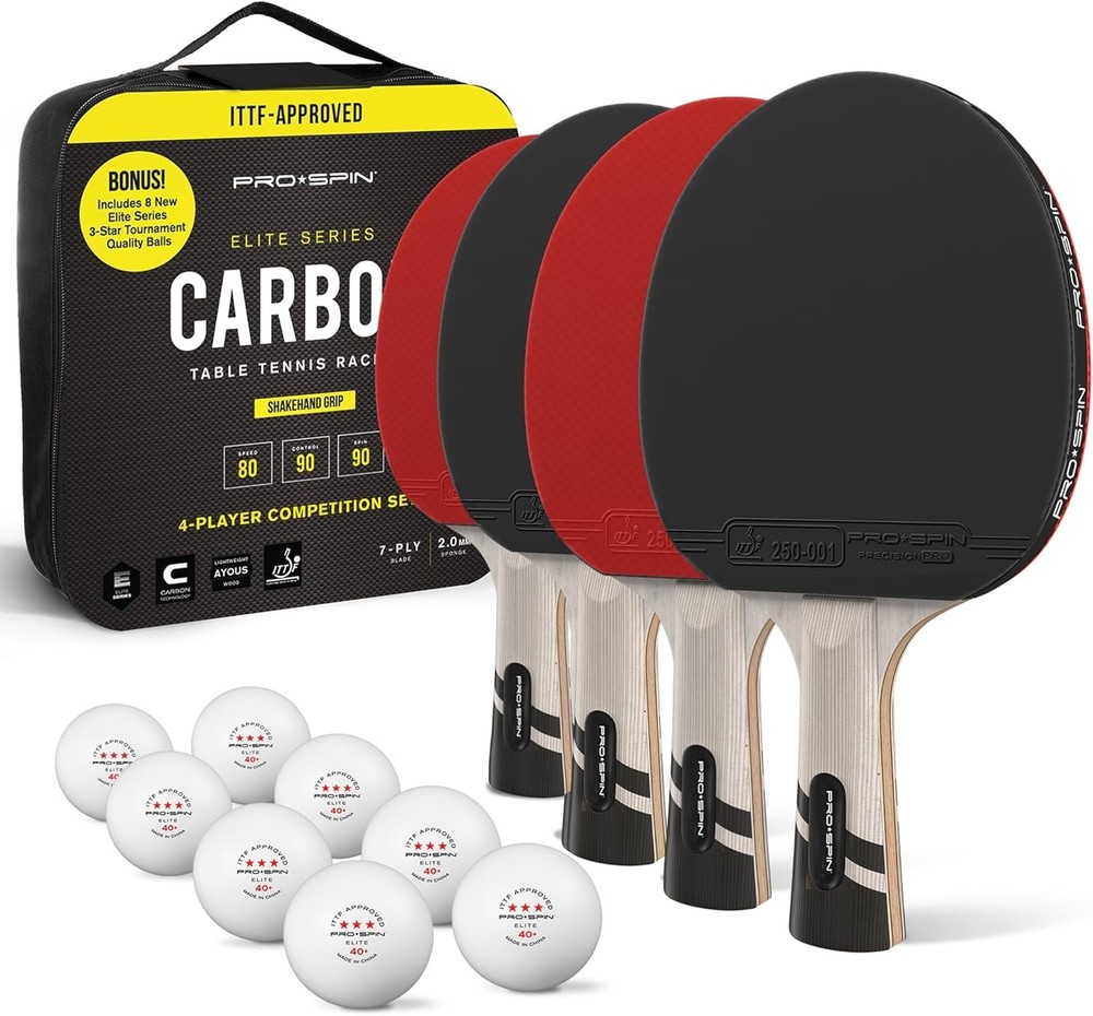 Professional Table Tennis Rackets Set with Case
