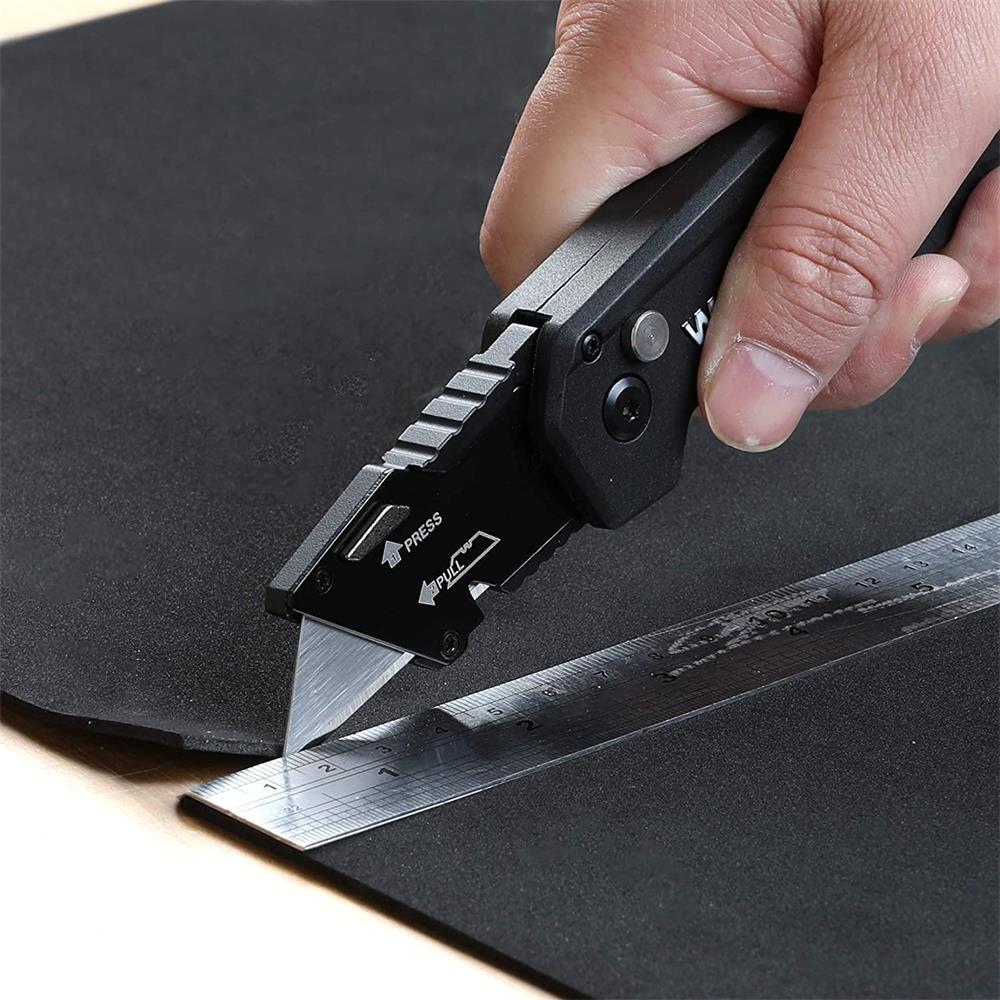 WORKPRO Folding Utility Knife, Quick Change Box Cutter Multi-Color W/10 Blades