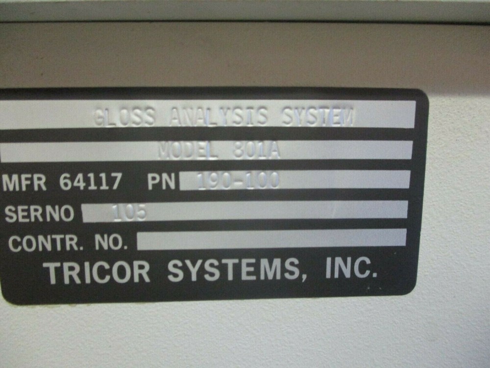 TRICOR SYSTEM 801A GLOSS ANALYSIS SYSTEM 190-100