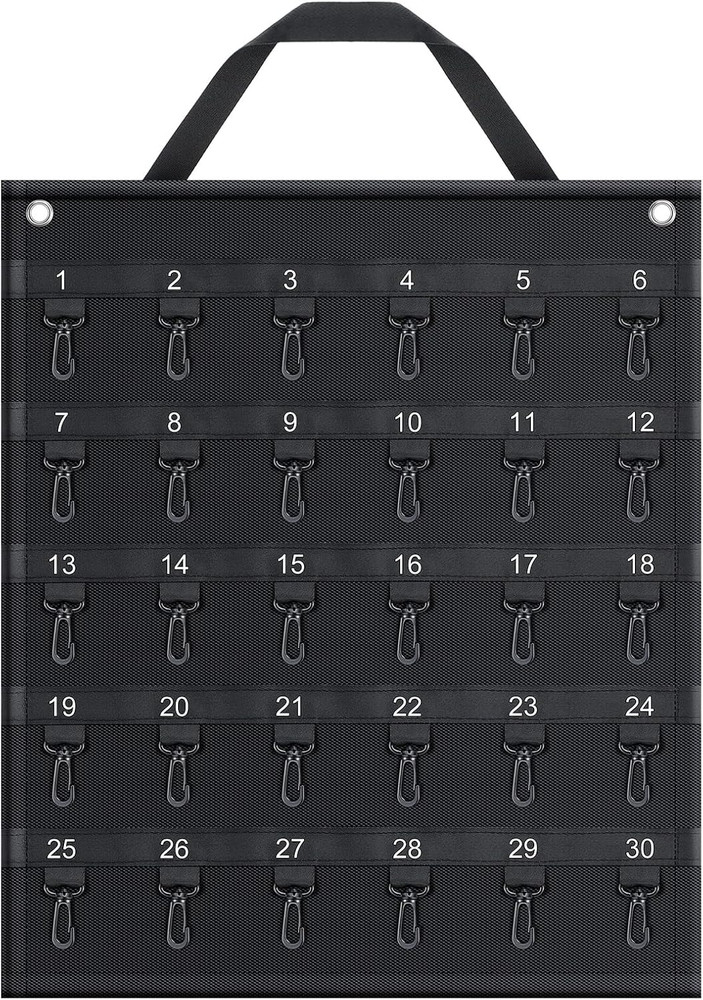 Oudain Rollable Key Case 30 Keys Roll up Key Case Organizer for Professionals Fl