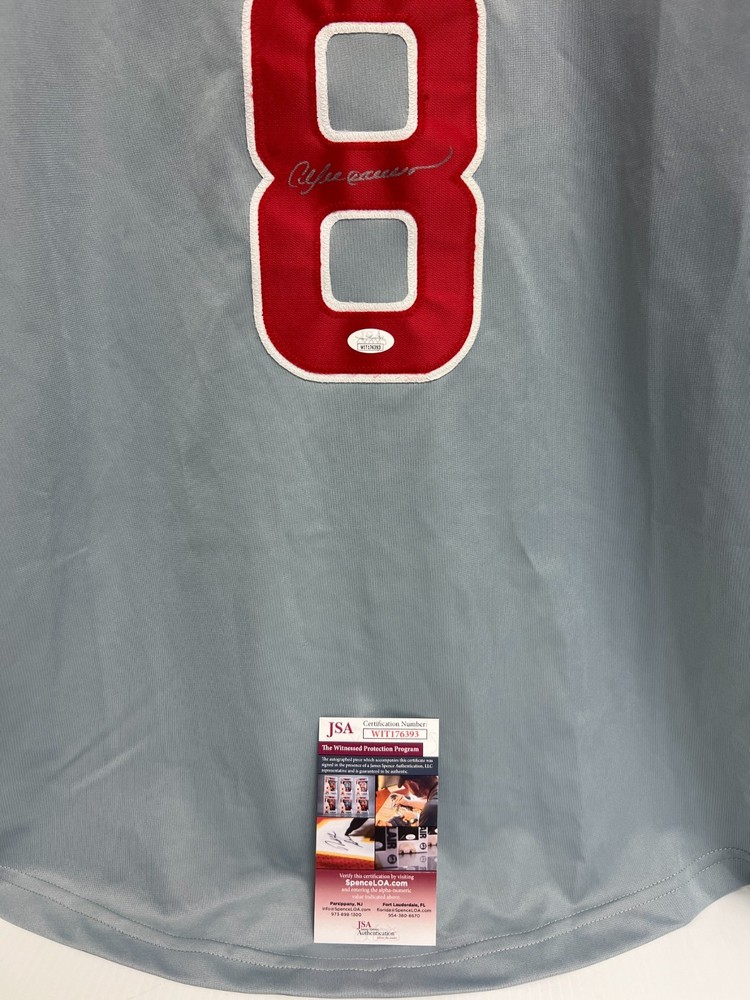 Andre Dawson Signed Autographed Chicago Gray Jersey COA (JSA)