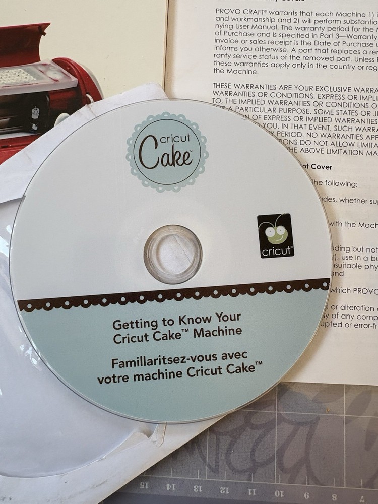 Cake Cricket Personal Machine Manual Book, Cd