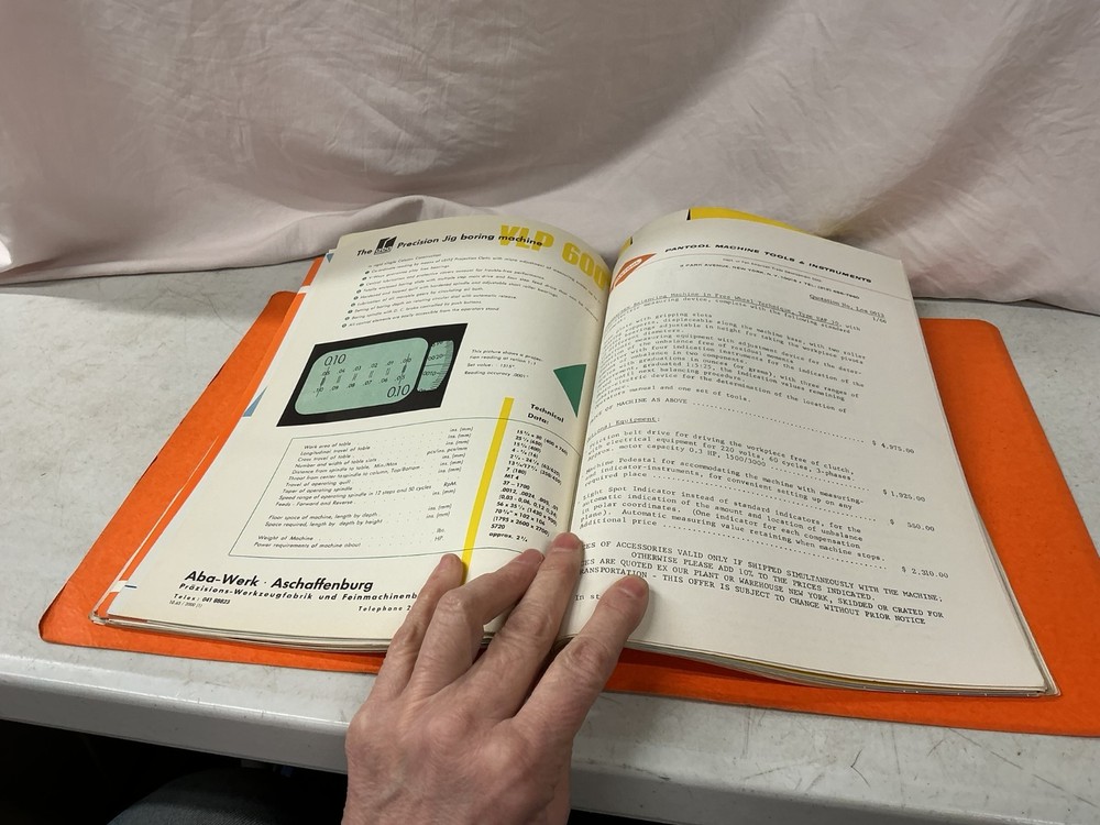 Pantool Machine Tools & Instruments Catalog Manual Lathes Grinders Balancing