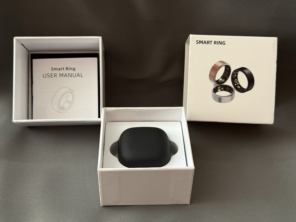 Smart Ring Fitness Tracker/Sleep Tracker Bluetooth Silver Size 8