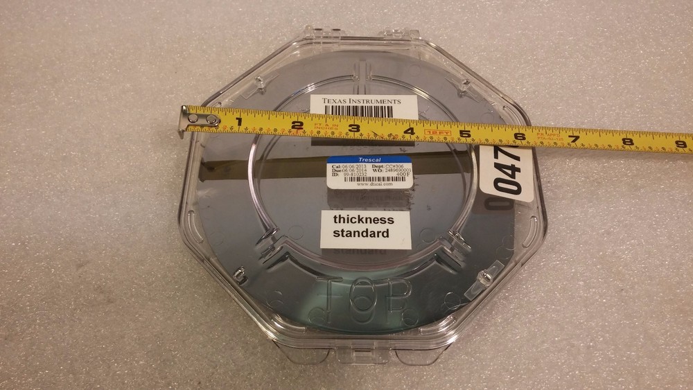 Wafer Thickness Calibration Standard 6"