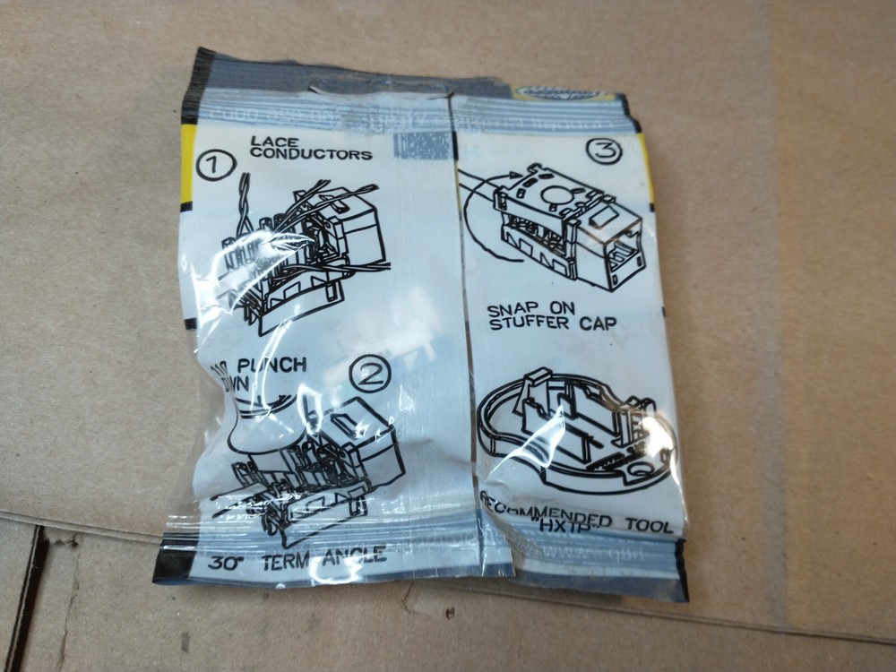 Hubbell HXJ5BBK Xcelerator Cat5E+ Data Port Black