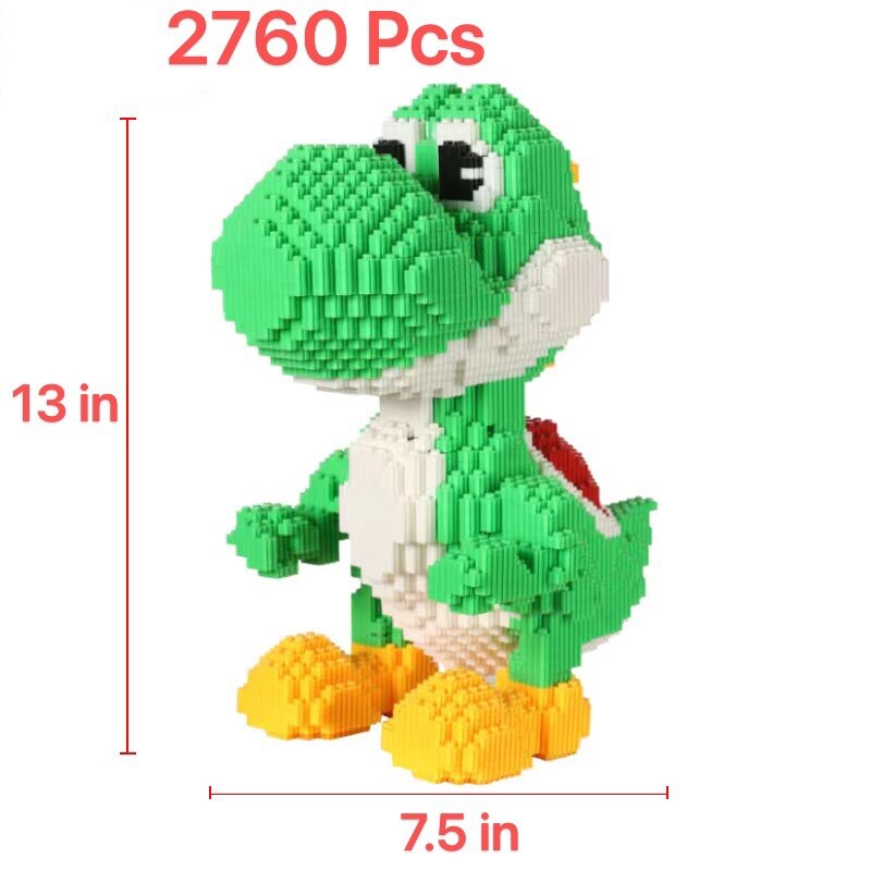 Super Mario Yoshi Magic Blocks Set,2760pcs Mini Building Blocks Challenging Gift
