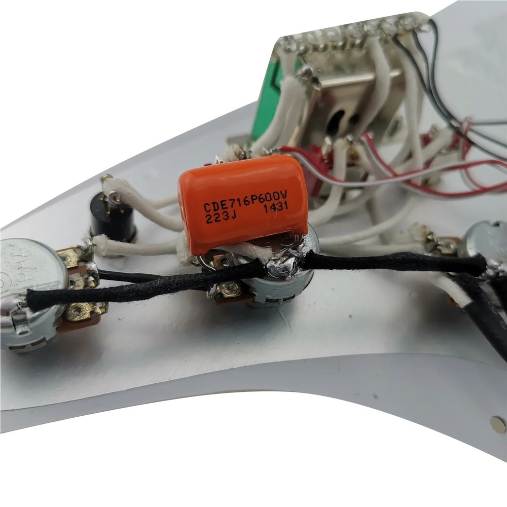 Pre-installed pickguard pickup Alnico 5 HSS wiring harness Push-pull single cut