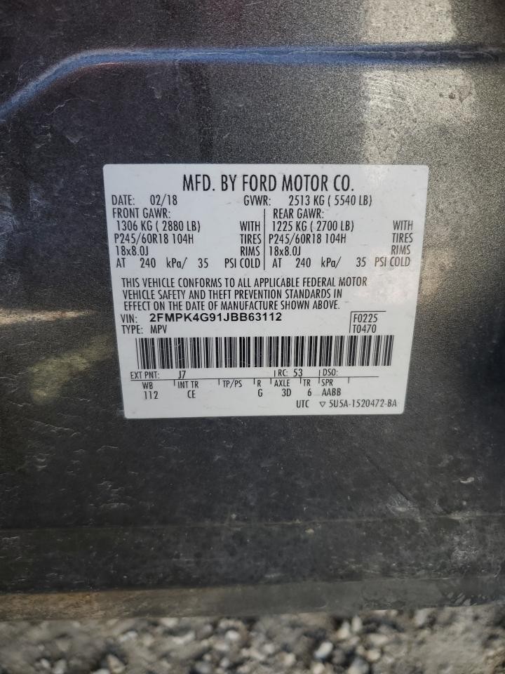 Ford Edge 2018-2019 Telematics Interface Module Communication 3U5T14G371BDC