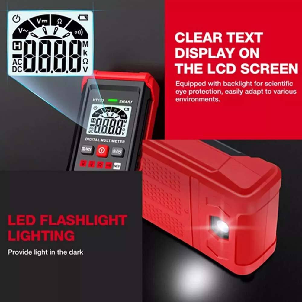 Digital Multimeter,Tm-510 4000 Counts,Smart Measurement,Auto-Ranging Voltmeter