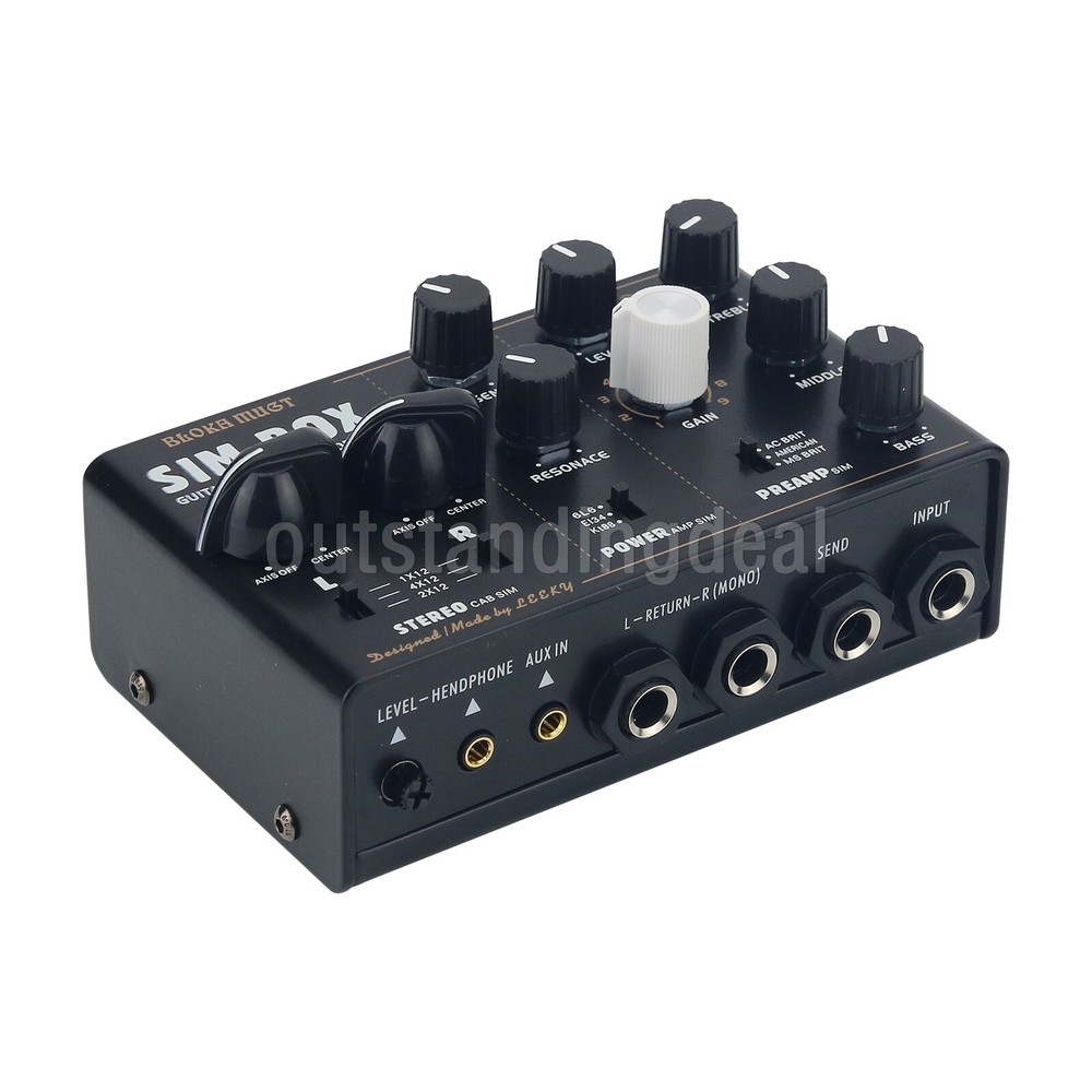 SIM BOX Electric Guitar Amp Simulator Box Cabinet Simulator DI Box Stomp Box SZ