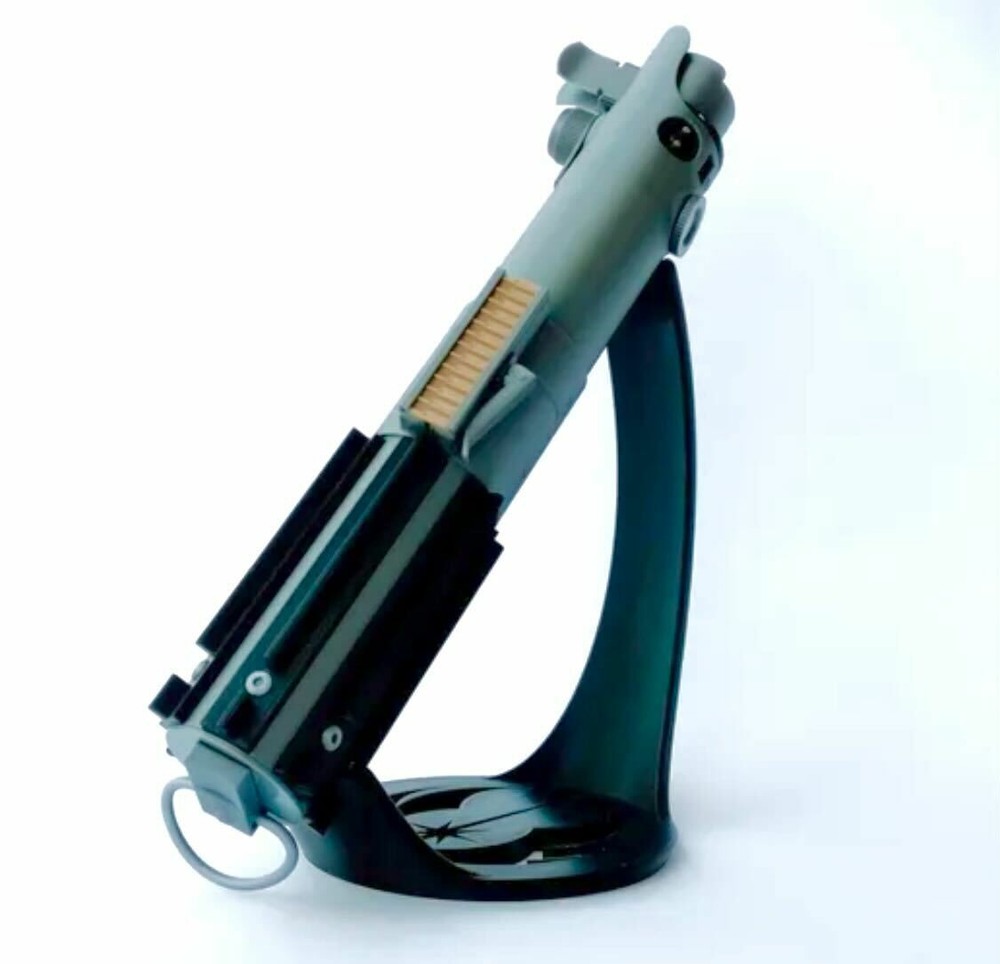 Tilted Lightsaber Hilt Display Stand Black