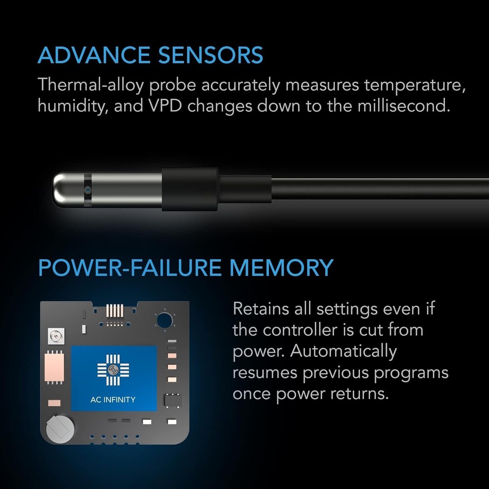Automated Grow Environment Controller with Temp, Humidity, and VPD Controls