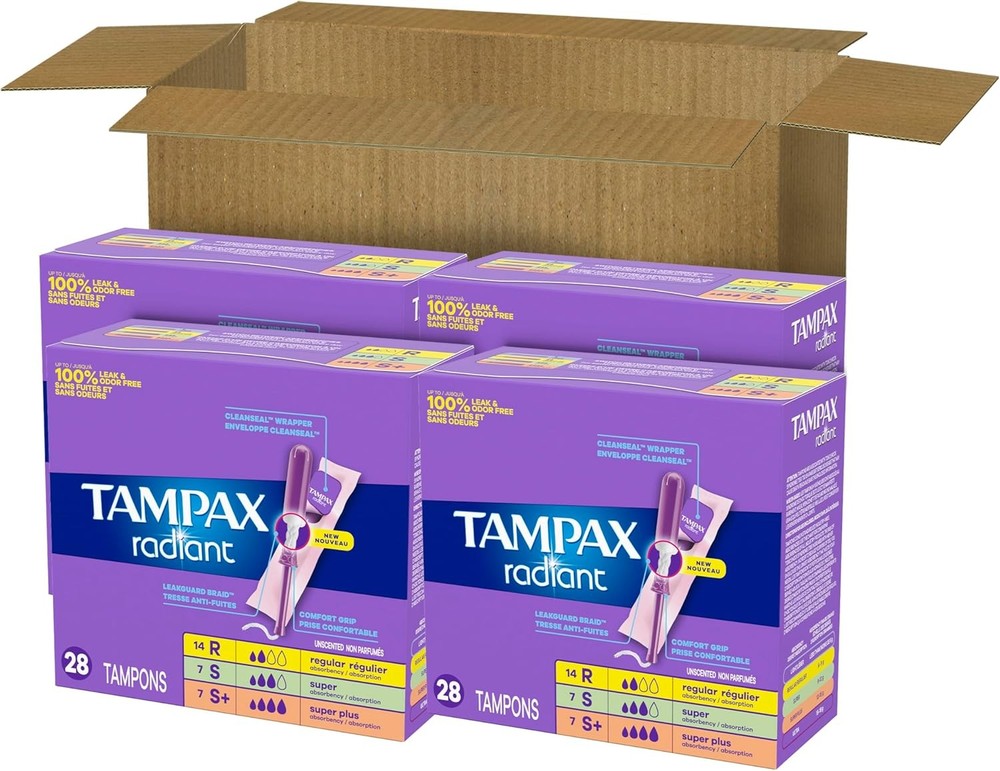 Multipack Tampons for Women Regular Super Super Plus Unscented 112 Count