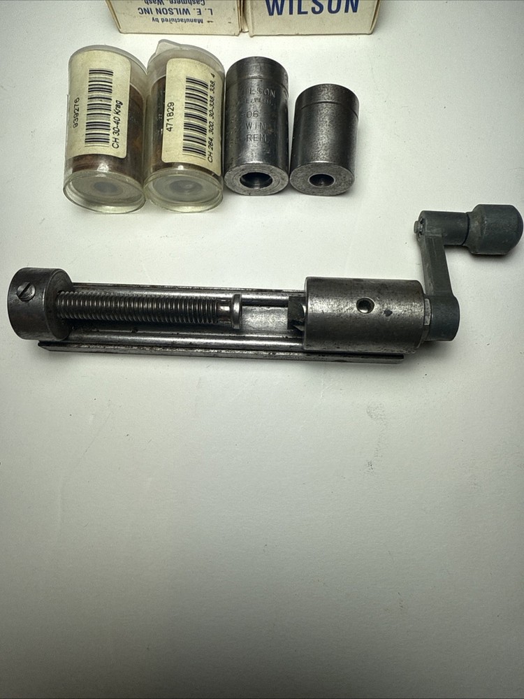 L E Wilson Case Trimmer with shell holders