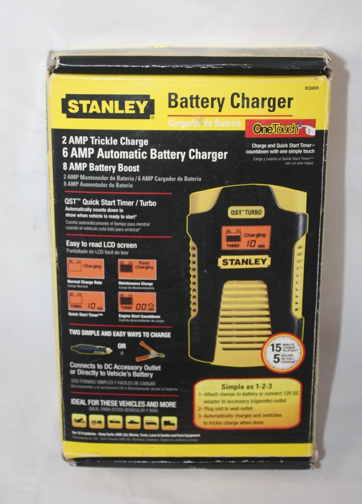 STANLEY BC6809 6/ 8 Amp Automatic Battery Charger