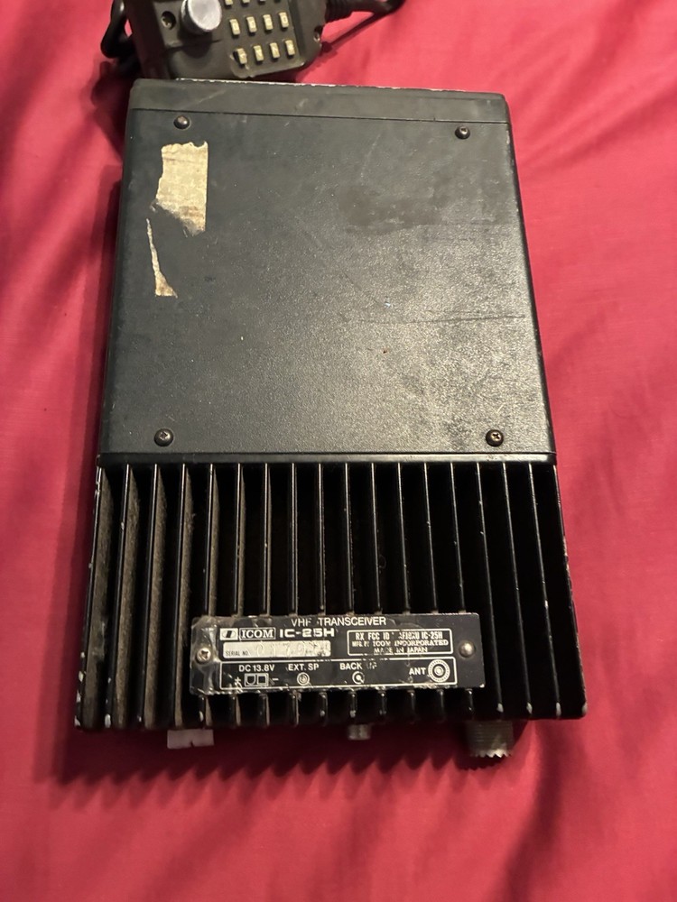 ICOM IC-25H Transceiver w/ICHM14 Mic Untested
