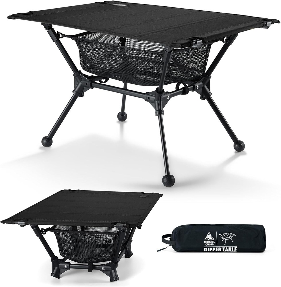 Camping Table, Lightweight Portable Folding Table with Mesh ...