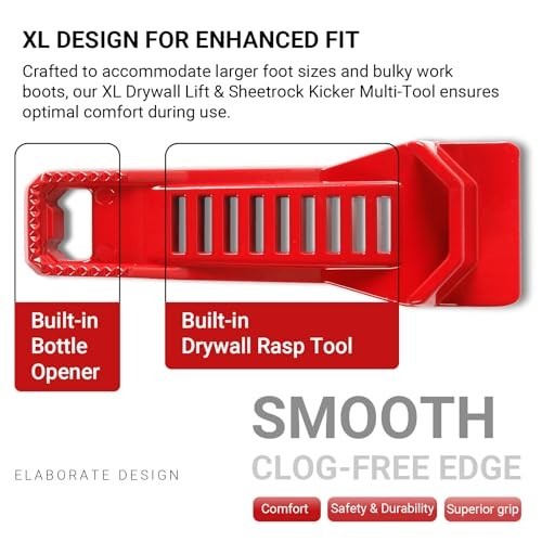 3-Pack XL Drywall Lifter & Rasp Set, Adjustable Jack, Multi-Tool for Wall Panels
