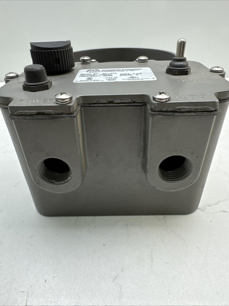 Federal Signal AD-27A Atkinson Dynamics Industrial Intercom, Talk/Listen Switch,