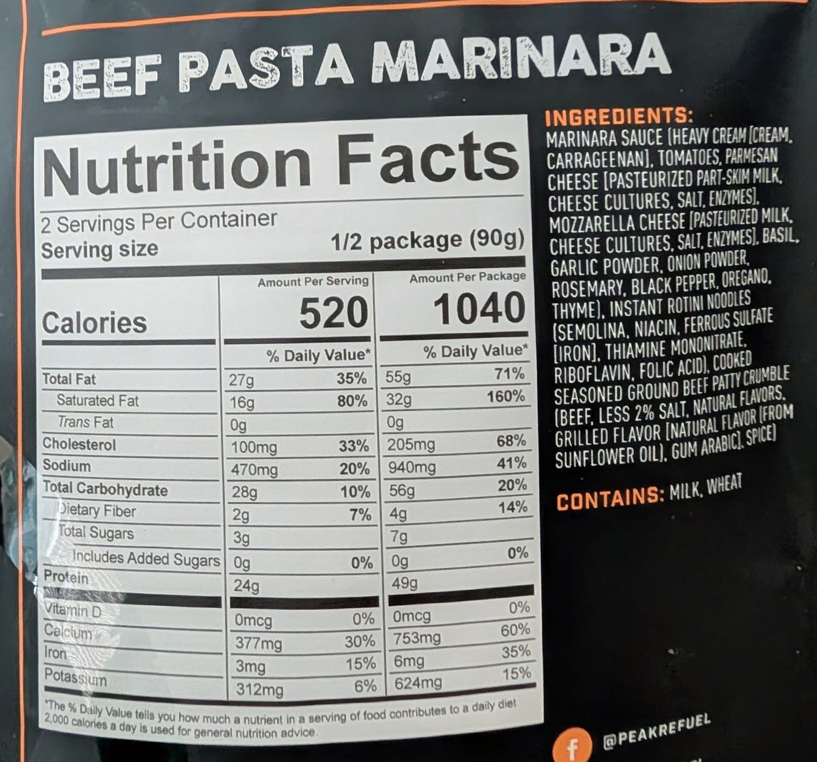 Peak Refuel Premium Freeze-Dried Meals Nine Pouch Assortment Bundle
