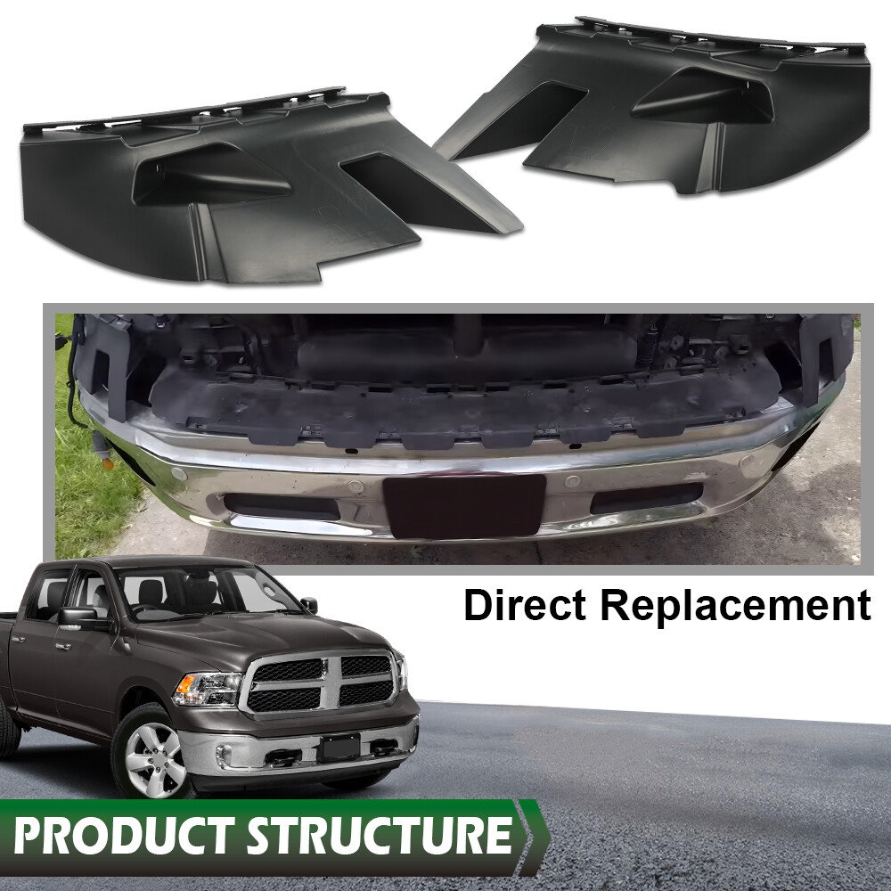 Front Bumper Support Bracket Left+Right Side Pair For Ram 1500 Classic 2013-2019