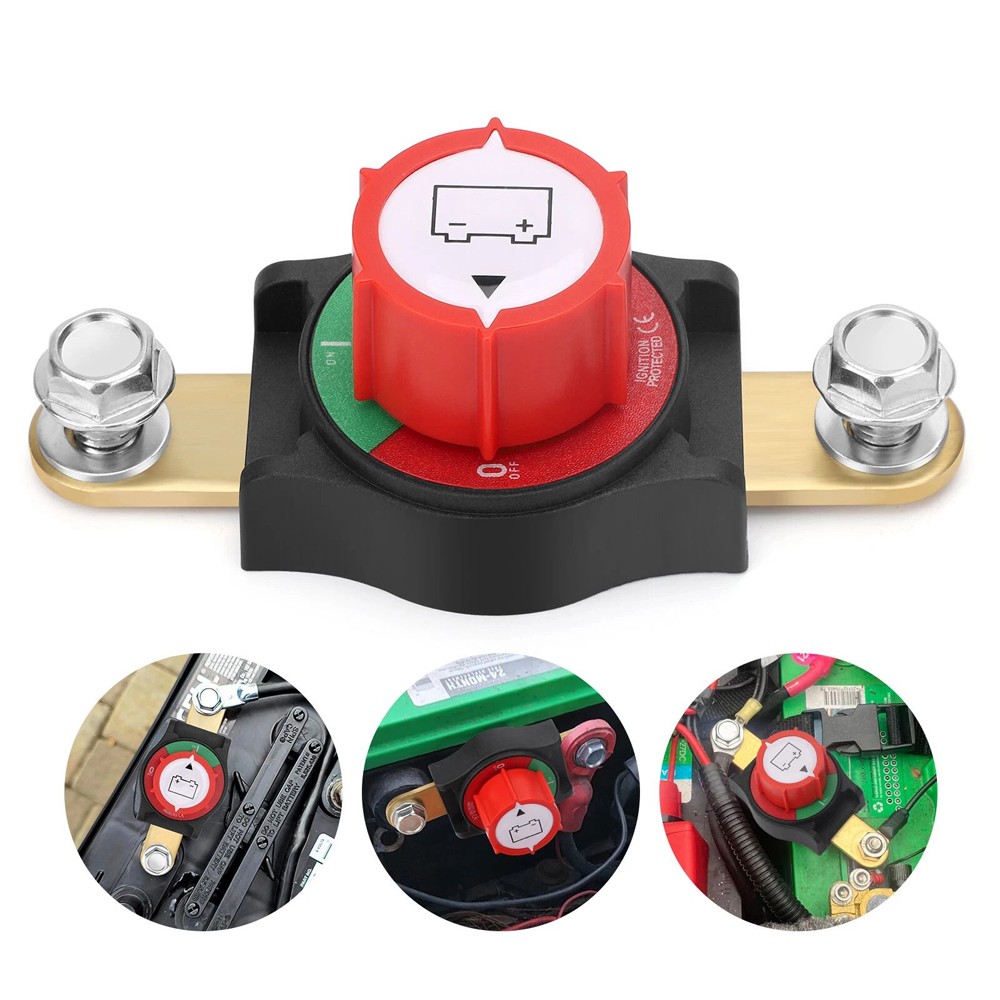 Side Post Battery Disconnect Switch 12V-48V Kill / Cut Off Switch For Car RV US