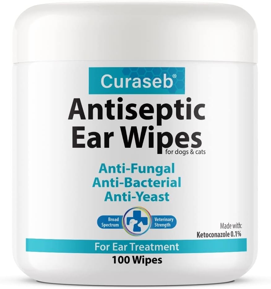 Deodorizing Ear Wipes for Cats & Dogs - 100 ct