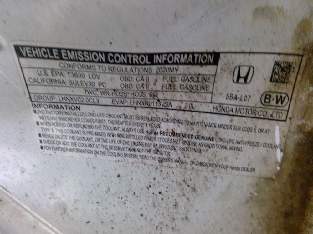 CIVIC 2020 Transmission Shift 975513