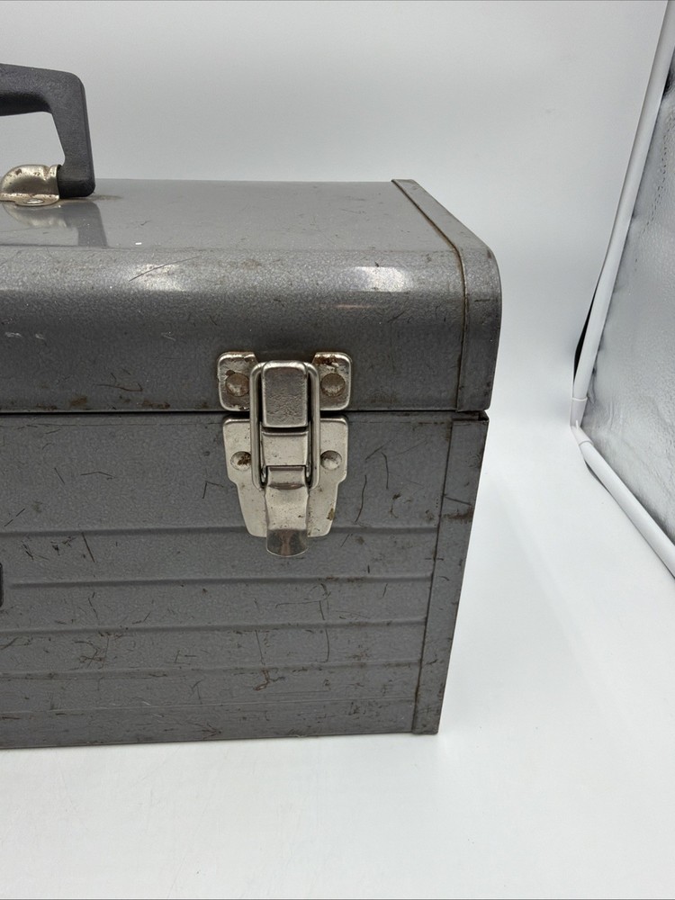 Vintage Craftsman Metal Toolbox With Tray