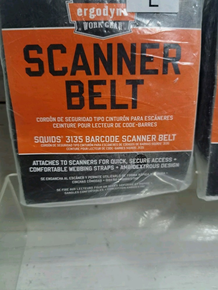 Barcode Scanner Belt with Hook, Includes Carrying Strap for