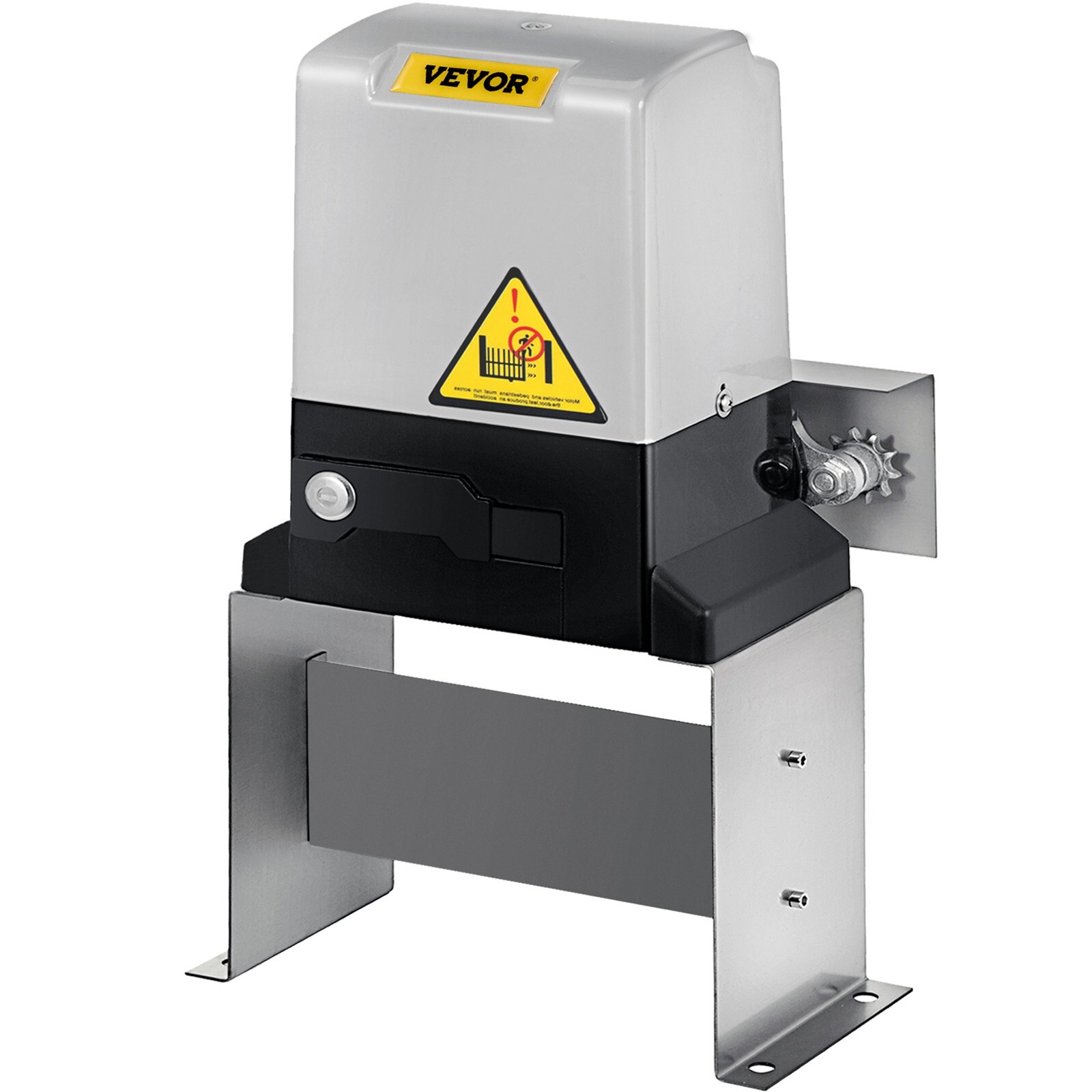 1400Lbs Sliding Gate Opener Electric Gate Operator Automatic Motor w/ 2 Remotes