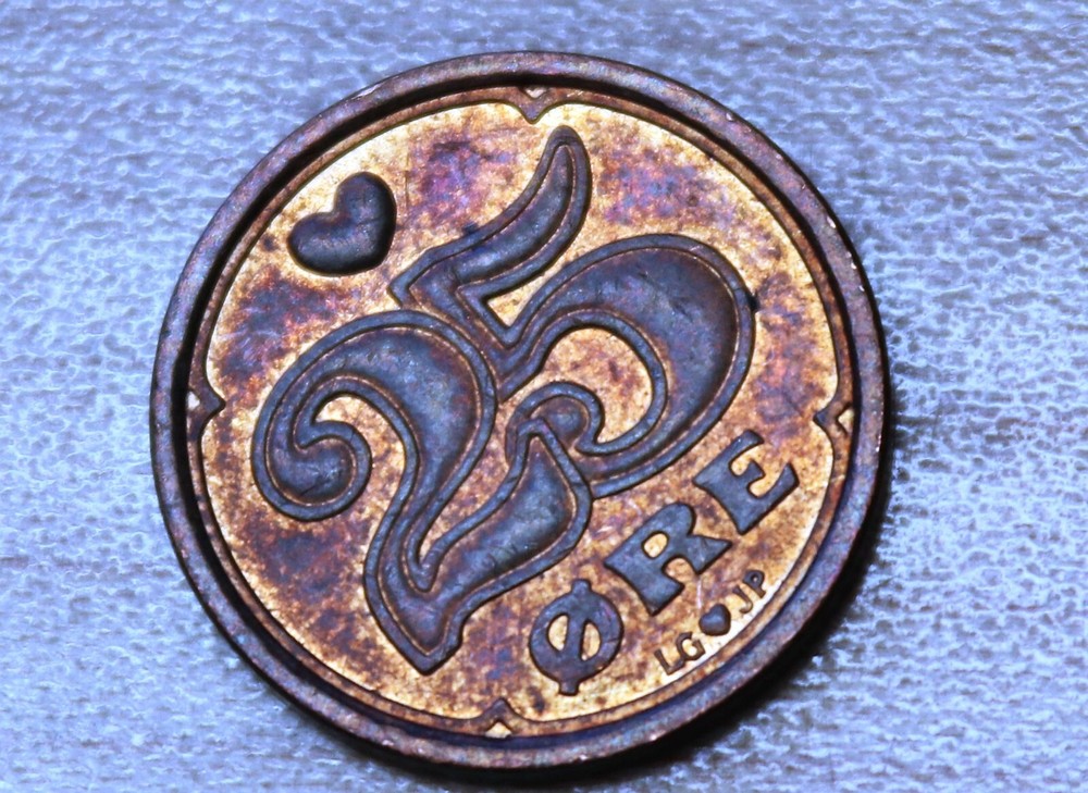 1990 Denmark 25 Ore Margrethe II