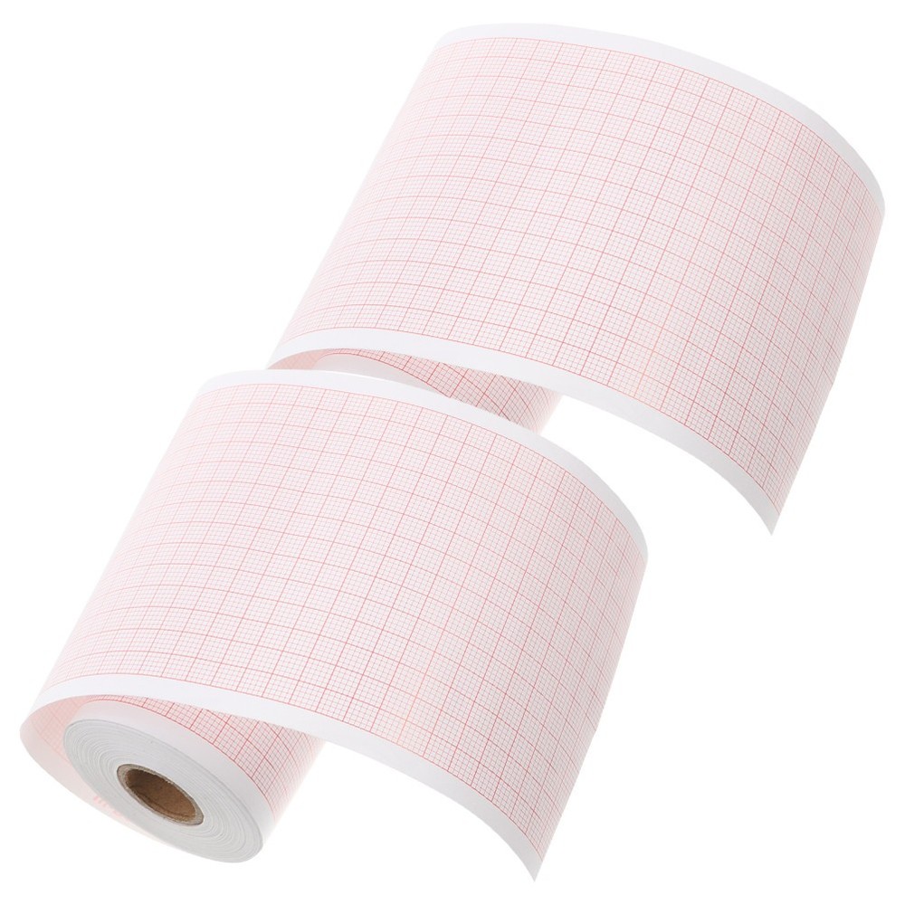 2 Rolls Blank Graph Sheets: Paper Refill For Chart - Blank
