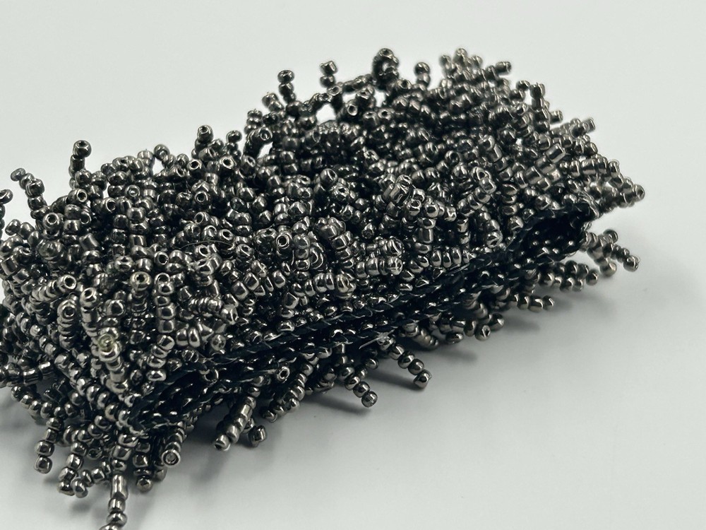 Silver Gray Molded Spiky Handmade Stretch Bracelet