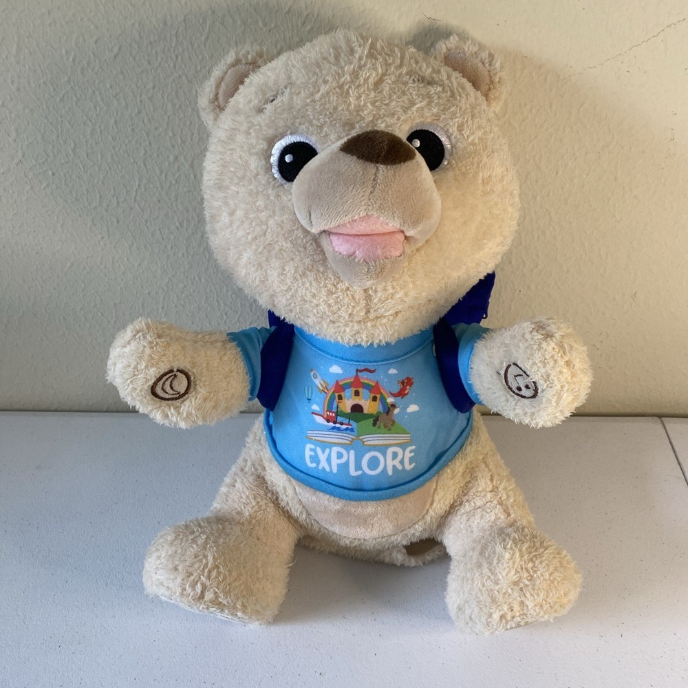 Spark Create Imagine Interactive Learning Plush Bear for Child, No Books (E1)