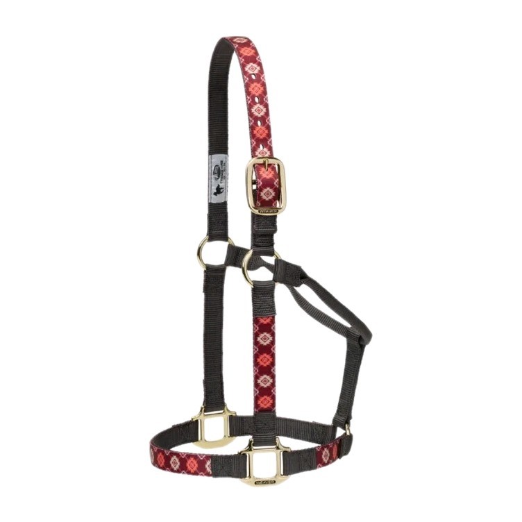 Weaver Non-Adjustable Nylon Halter,South West Plaid Pattern,Average 35-6781-249