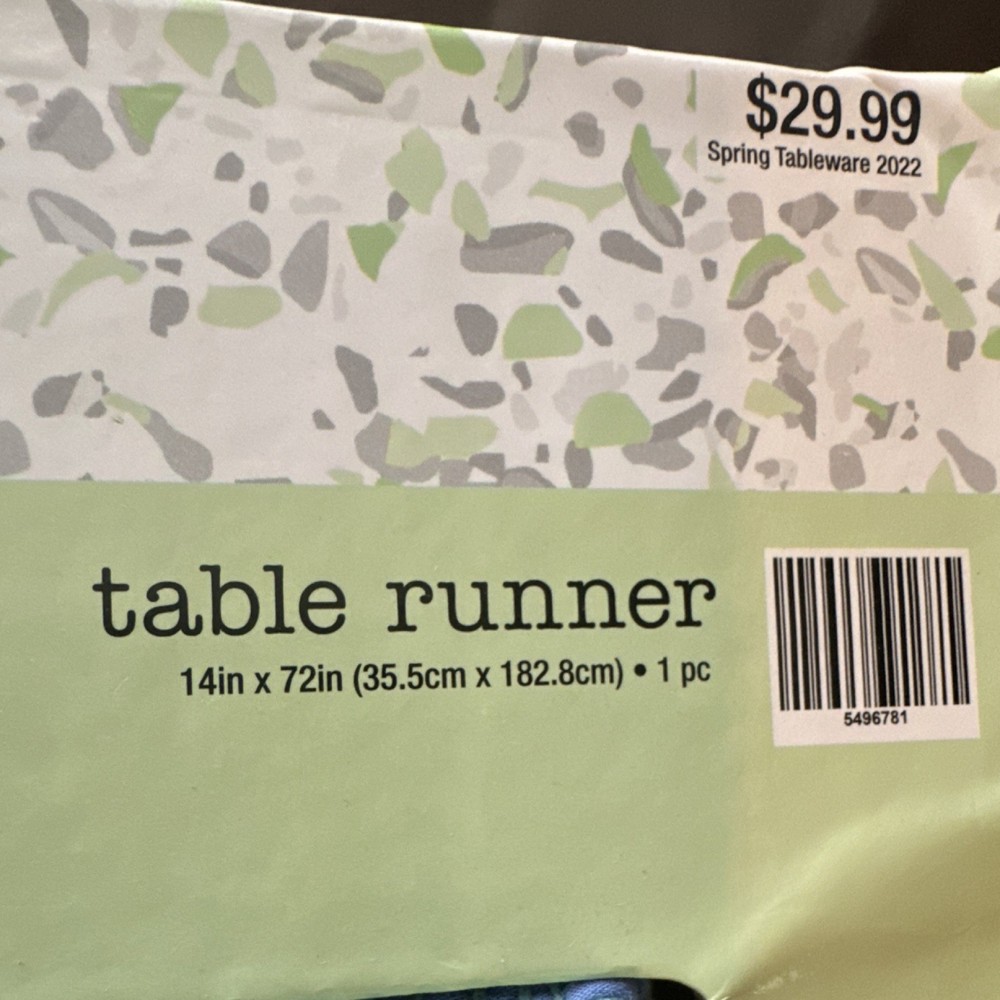 The Spring Shop Multicolor Striped Cotton Table Runner 14x72in Rectangular
