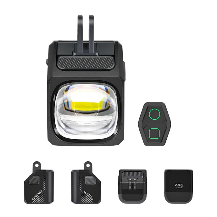 Magicshine EVO 1700 Under Mount Front Light, Black