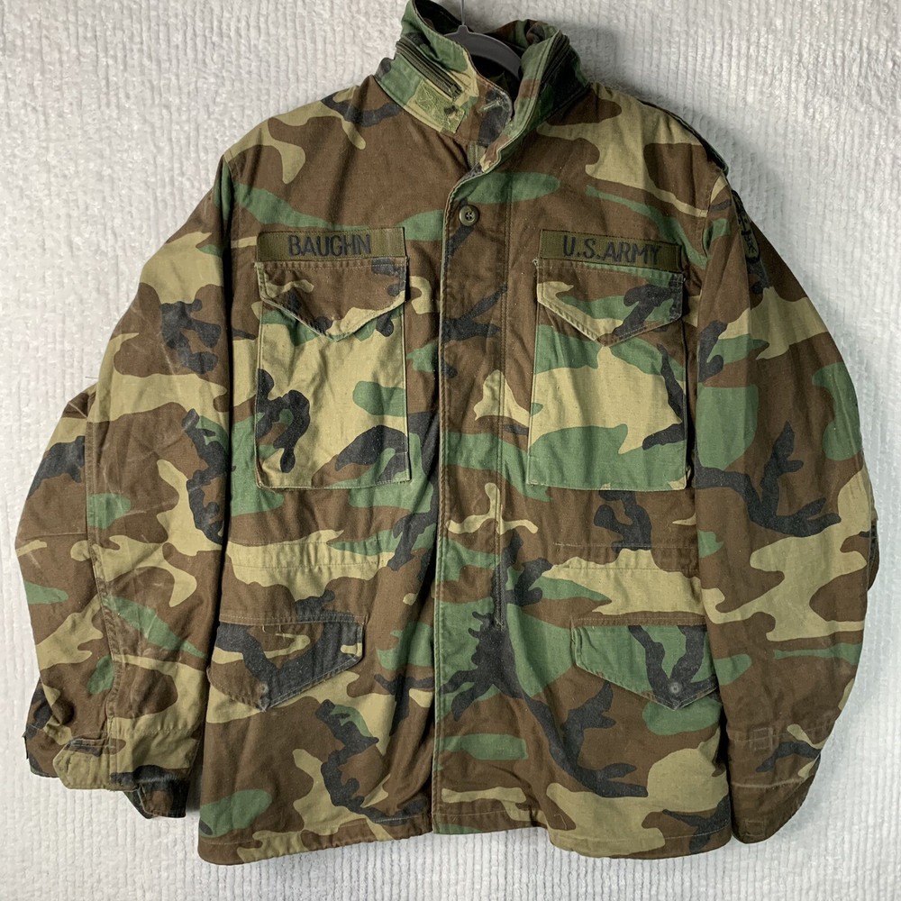 Vintage US Army Cold Weather M65 Field Jacket Tag Small Regular