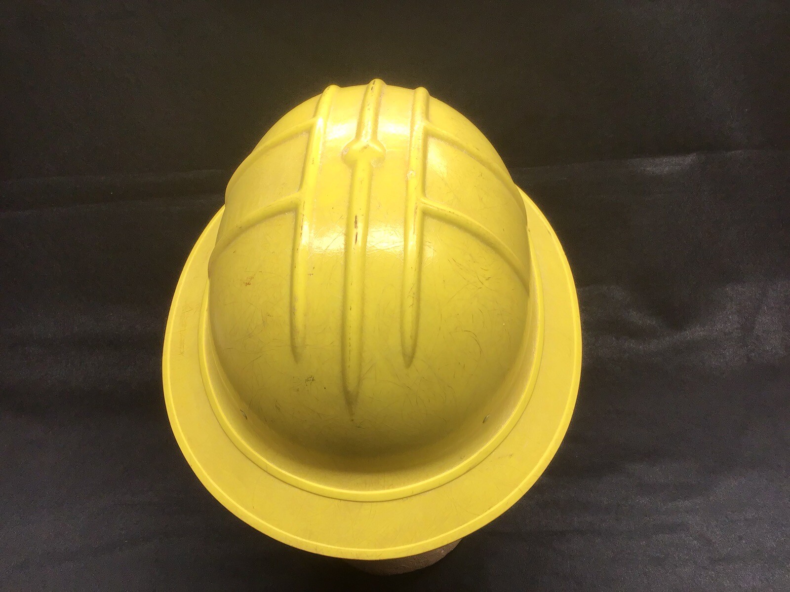 Vintage Jackson Hard Hat SH-1 Fiberglass Full Brim Safety Yellow 1950’s Cool 😎